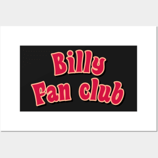Billy fan club red Posters and Art